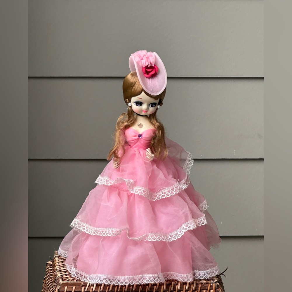 Vintage 70’s Bradley Doll in Pink Gown